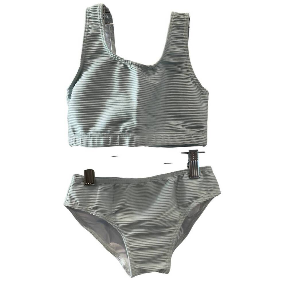 NEW PLANET SEA girl's 2 piece bikini in light blue